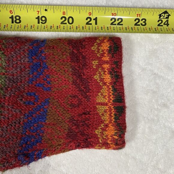 The Alpaca Connection Cardigan Sweater Jumper Colorful Aztec Western Artsy Sz XL - Picture 9 of 10